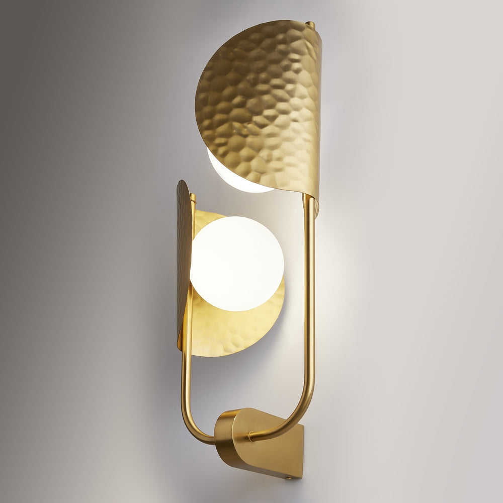 Tropic 2Lt Wall Lamp - Satin Brass