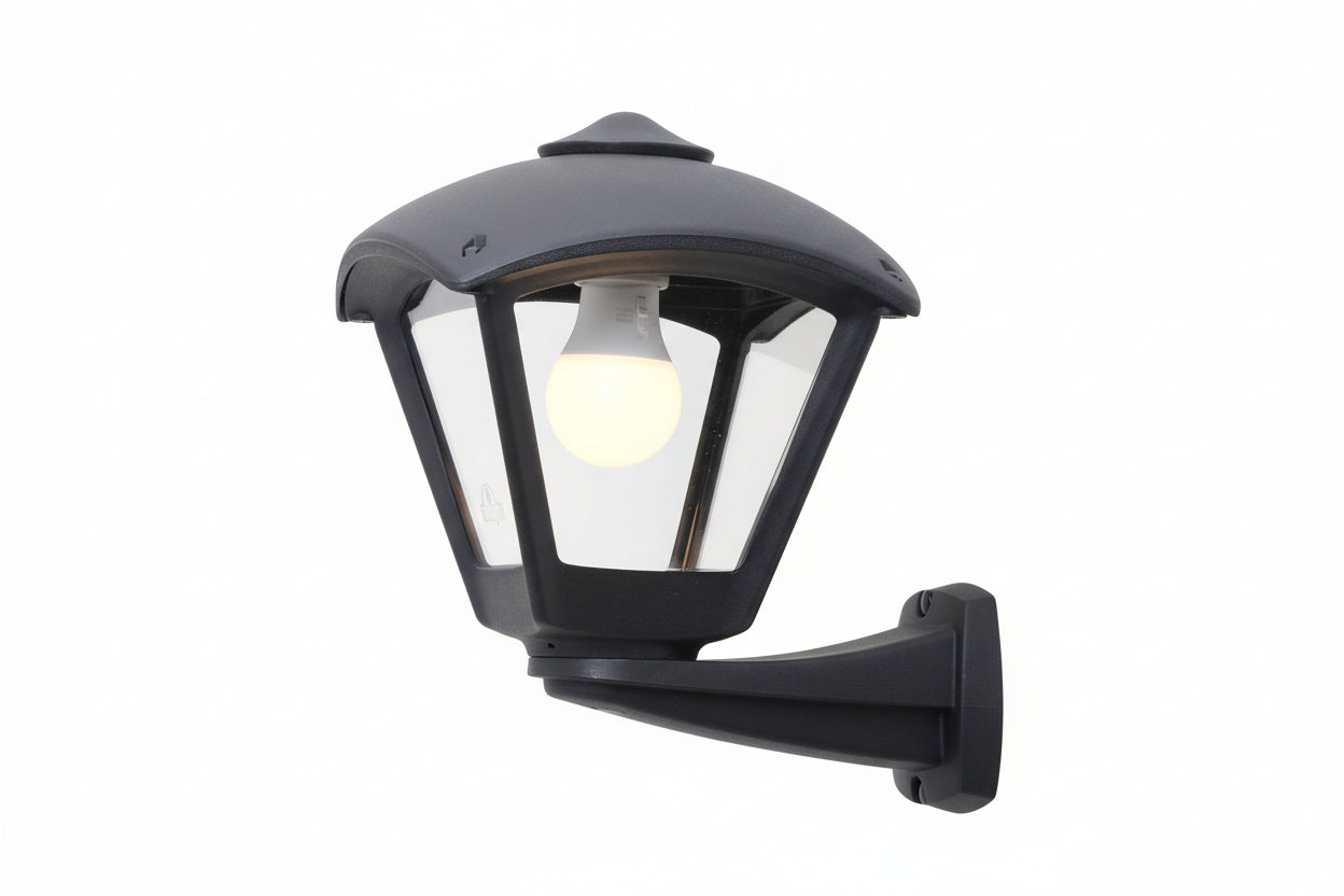 Nardo Dario Black/Grey Wall Light IP55