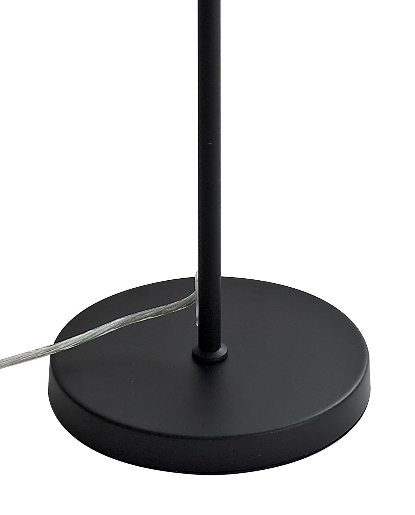 Tienes Floor Lamp, 1 x 7W LED, 4000K, 790lm, Antique Brass/Amber, Satin Nickel/Clear, Black/Smoked, 3yrs Warranty