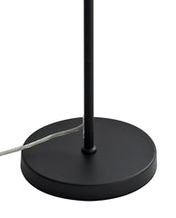Tienes Floor Lamp, 1 x 7W LED, 4000K, 790lm, Antique Brass/Amber, Satin Nickel/Clear, Black/Smoked, 3yrs Warranty