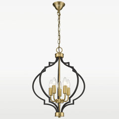 Nashville 5Lt Centre Ceiling Light - Gold & Black Finish