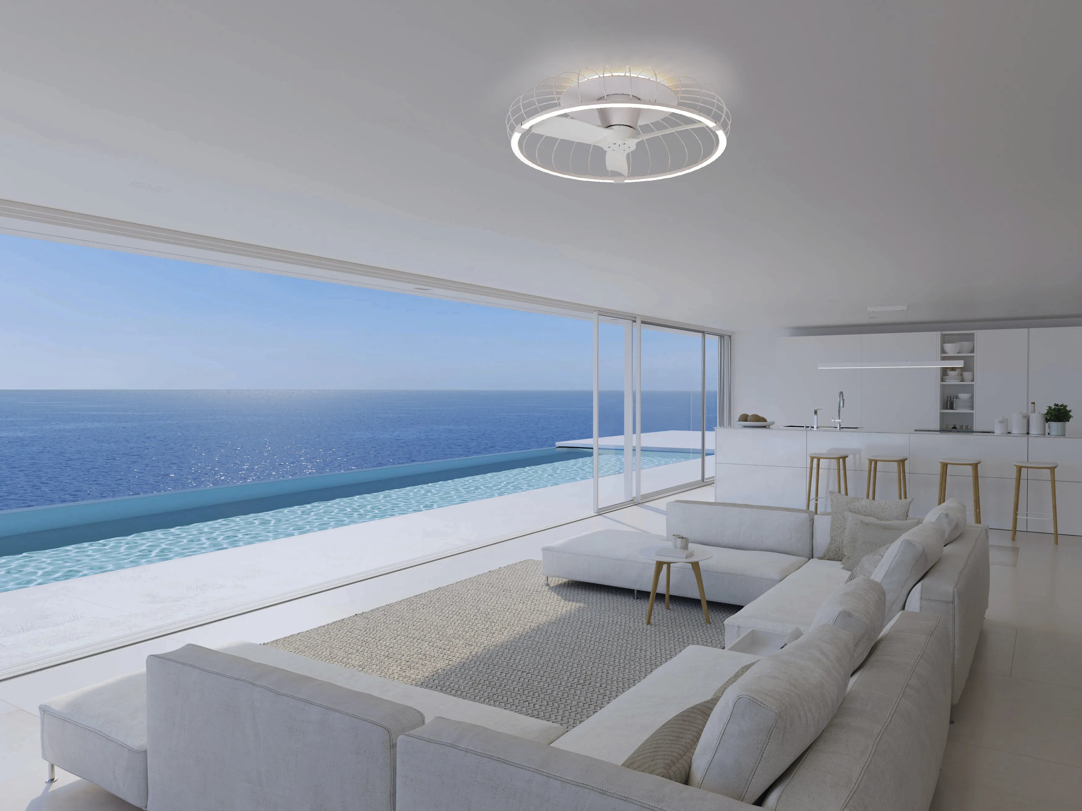 Nature LED Fan w/ App & Remote Control - Various Colours