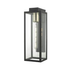 Dar Naxos Wall Light Black IP43 - Cusack Lighting