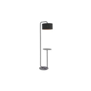 Constance 1Lt Floor Lamp with Table - Black/Champagne