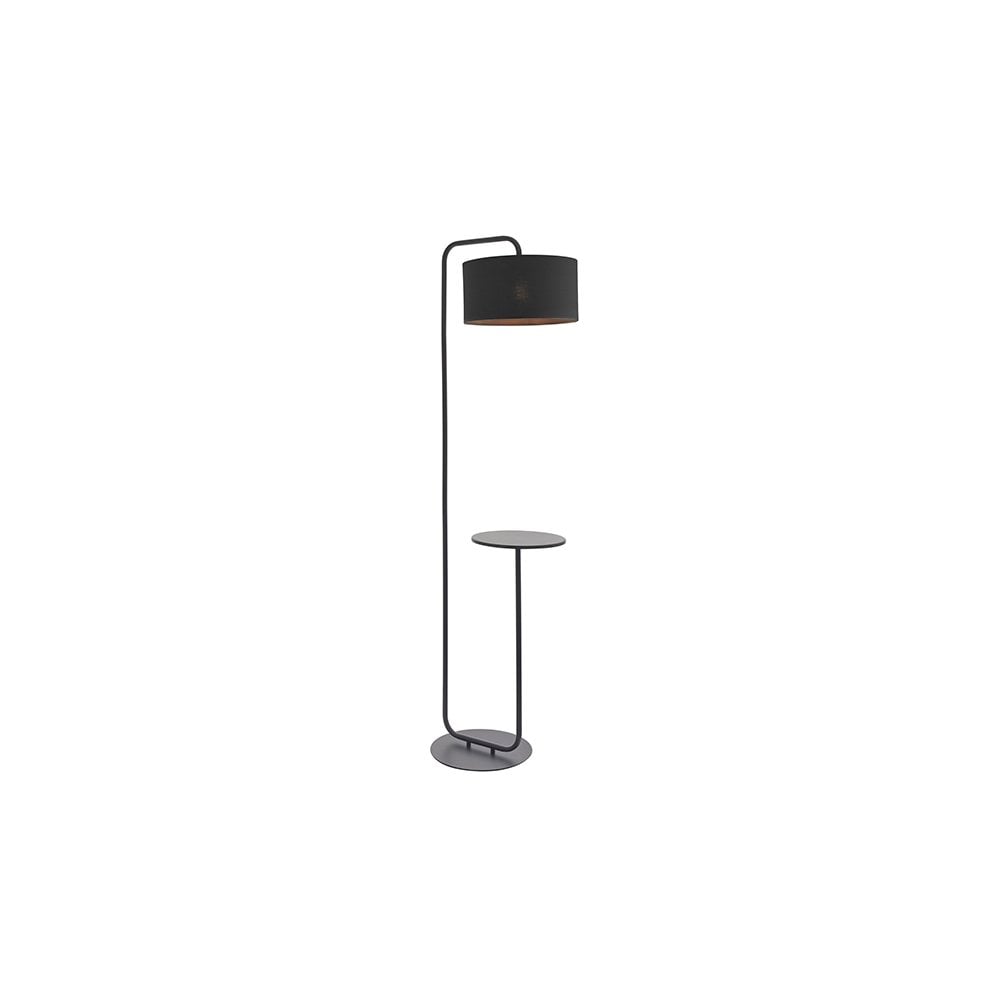 Constance 1Lt Floor Lamp with Table - Black/Champagne