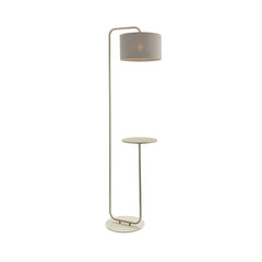 Constance 1Lt Floor Lamp with Table - Black/Champagne