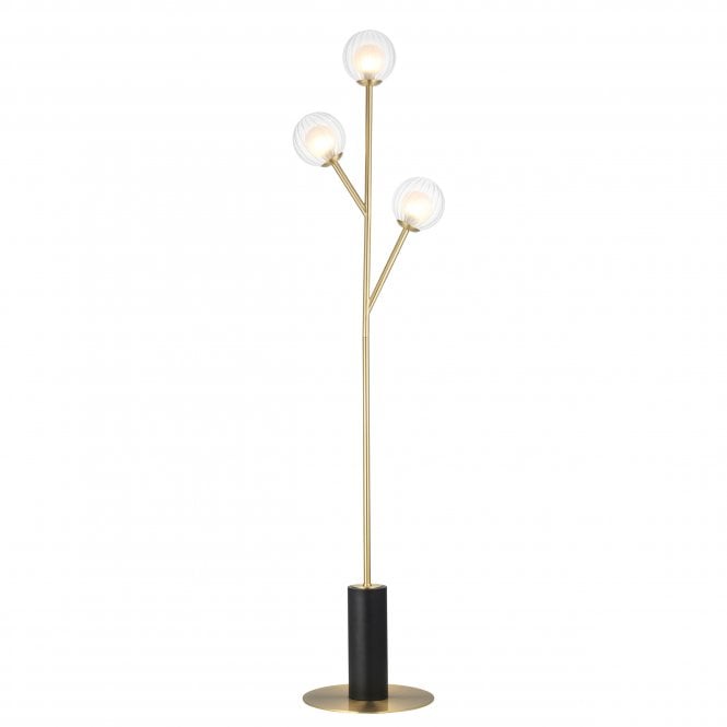 Ruthbury 3Lt Floor Lamp - Brass