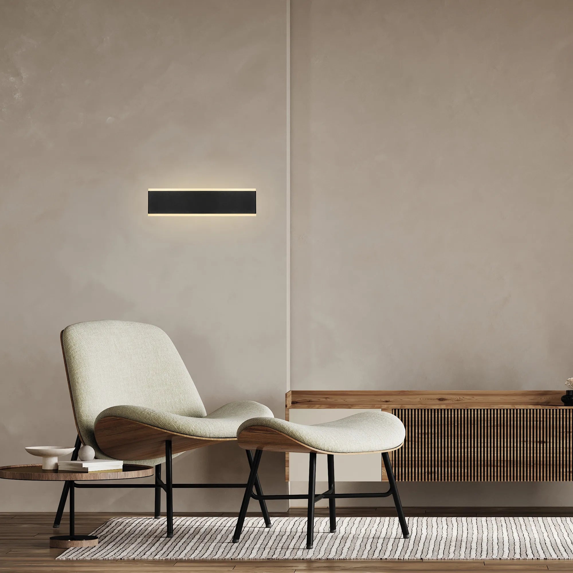 Nelson Small/Large  Linear Wall Light LED, CCT Switchable 2700/3200/4000K 3yrs Warranty