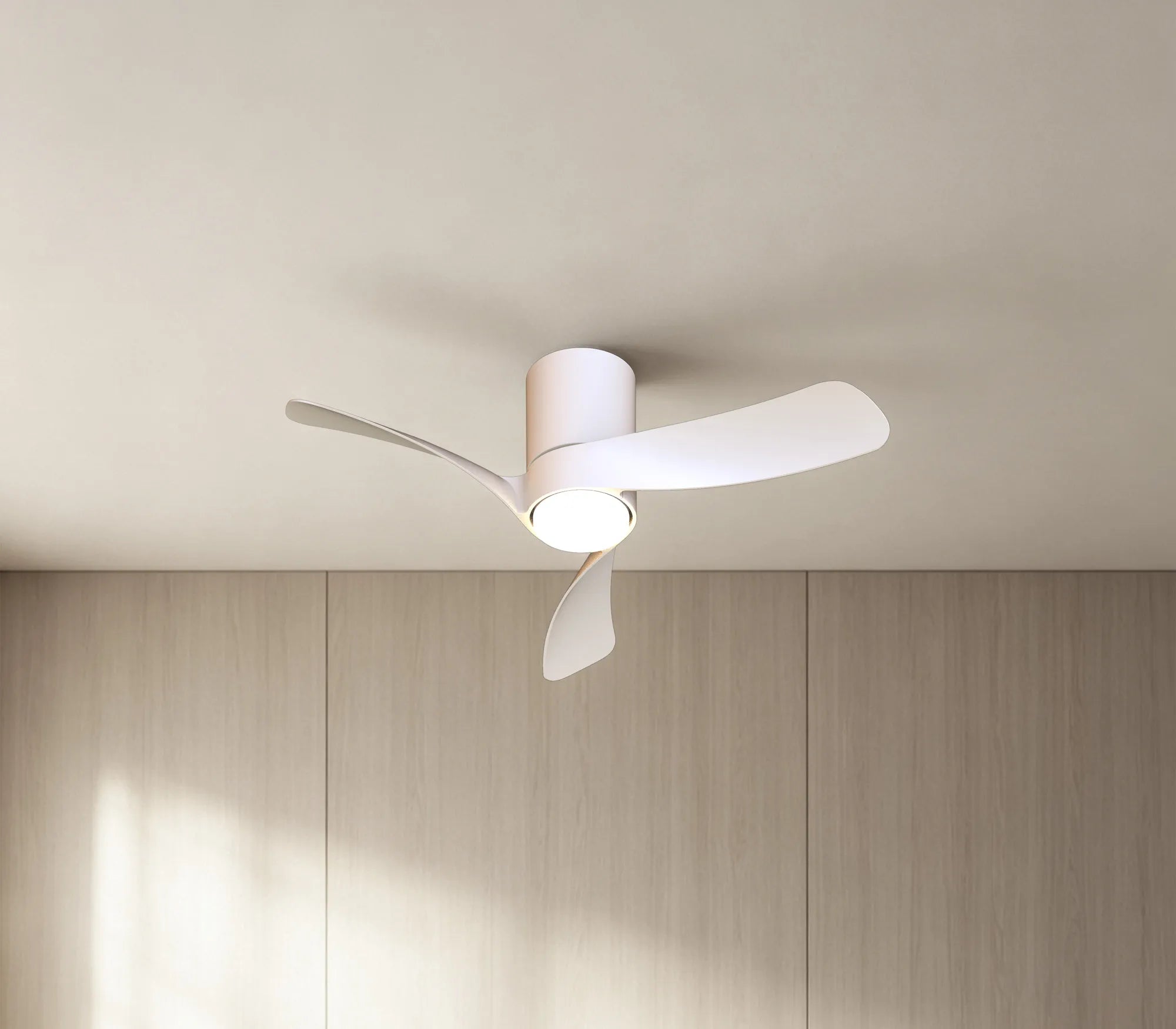 Nemo II 72cm 15W Dimmable Ceiling Light With Built in Fan- Various Finishes