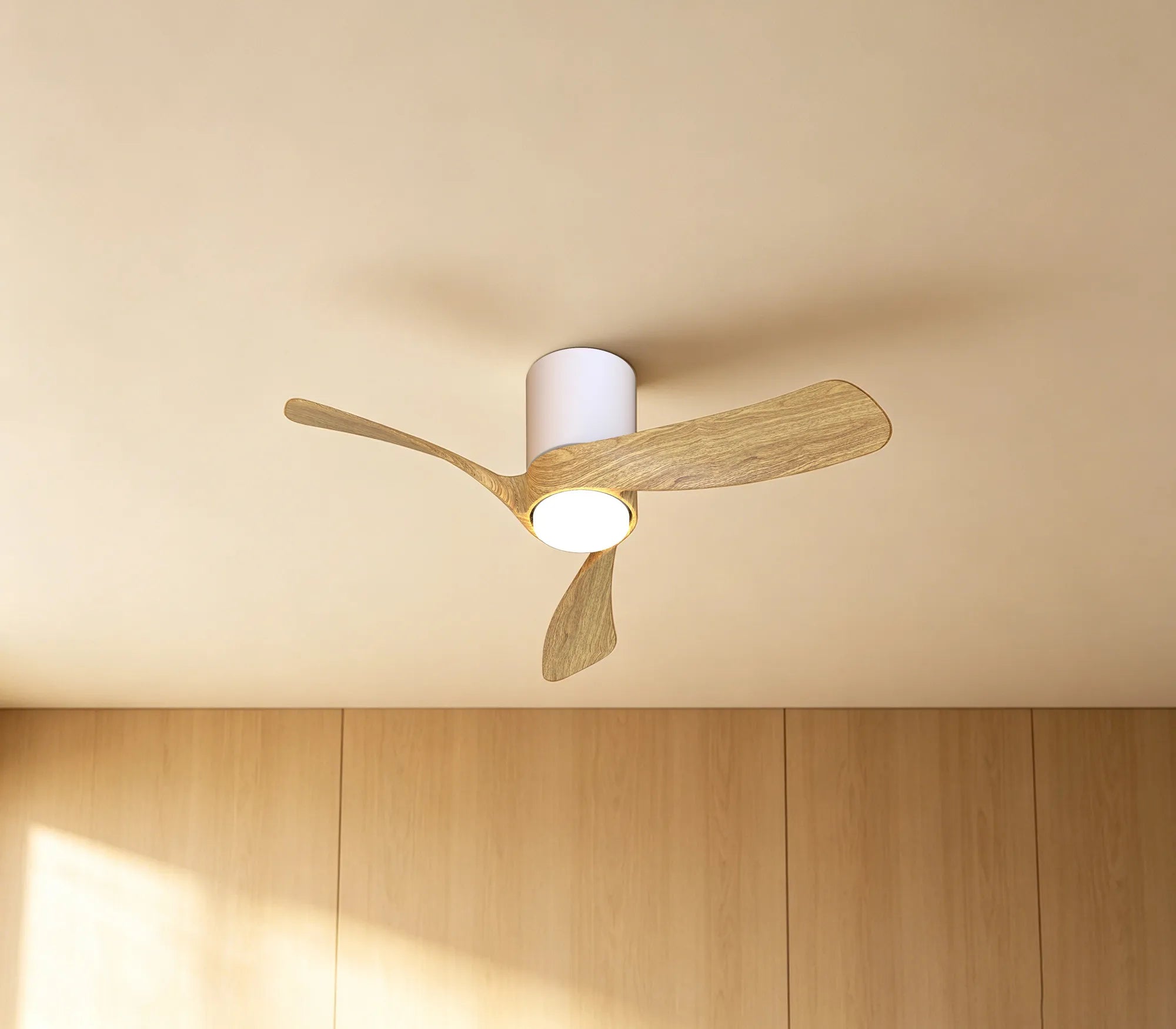 Nemo II 72cm 15W Dimmable Ceiling Light With Built in Fan- Various Finishes