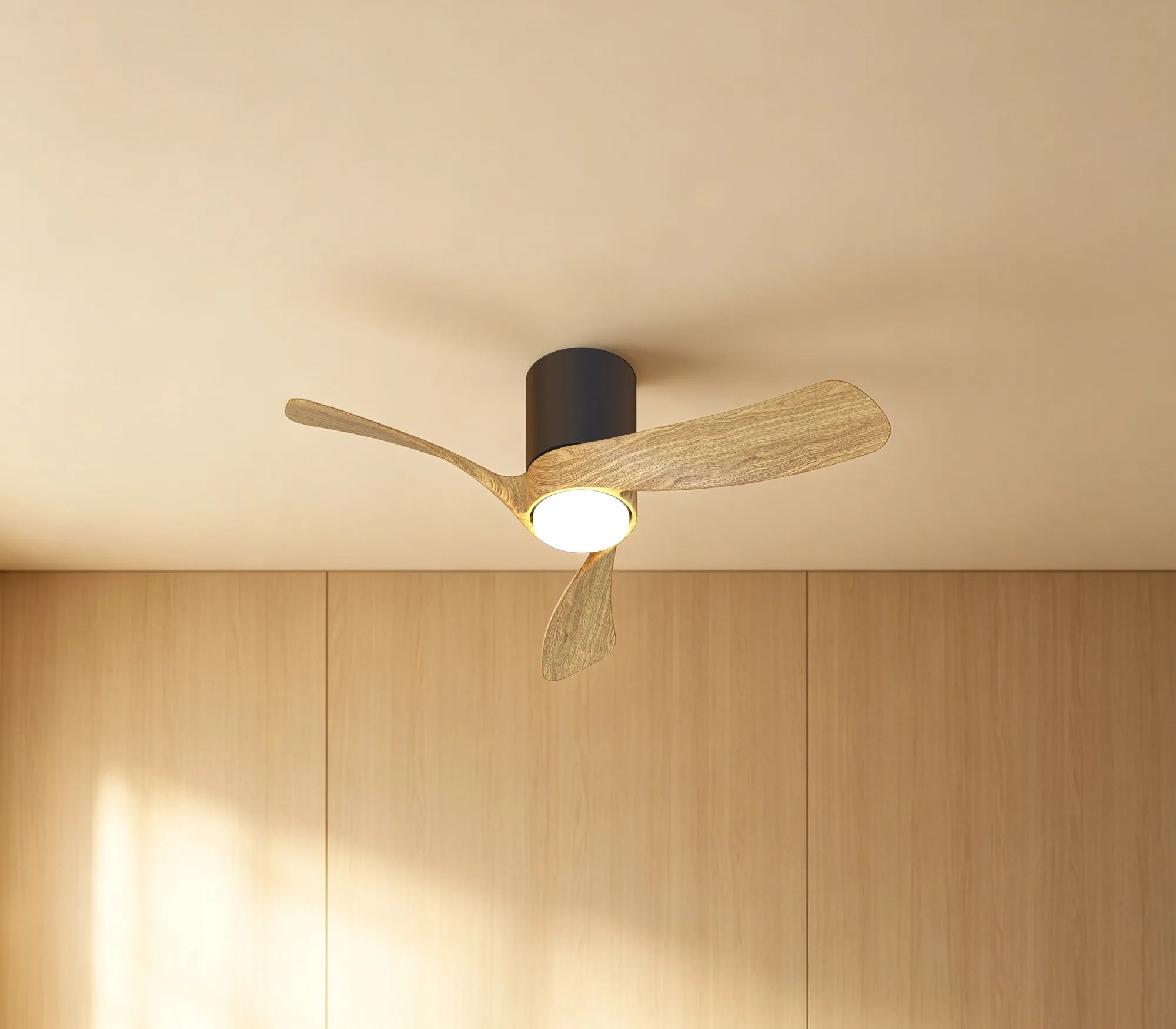 Nemo II 72cm 15W Dimmable Ceiling Light With Built in Fan- Various Finishes