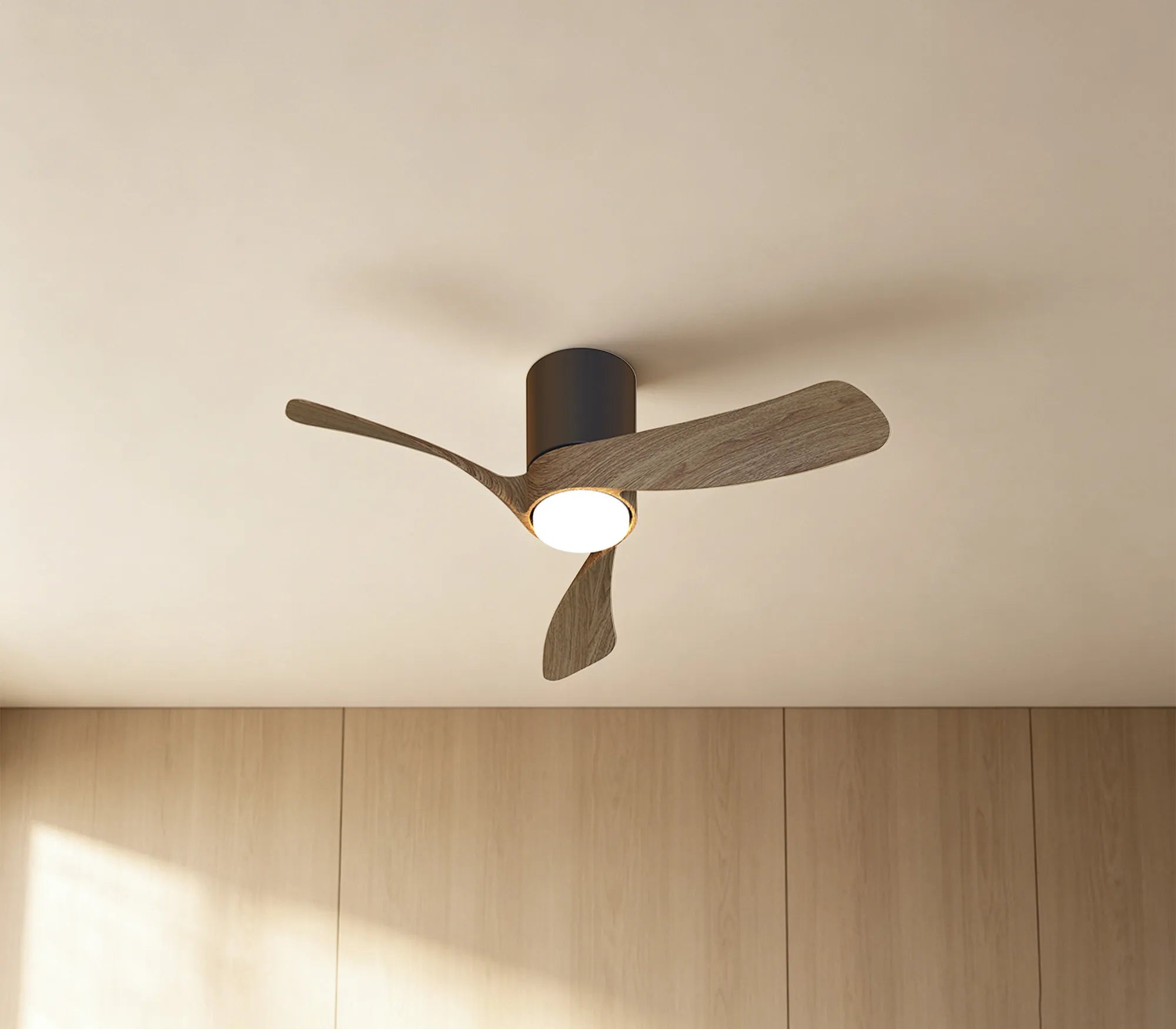 Nemo II 72cm 15W Dimmable Ceiling Light With Built in Fan- Various Finishes