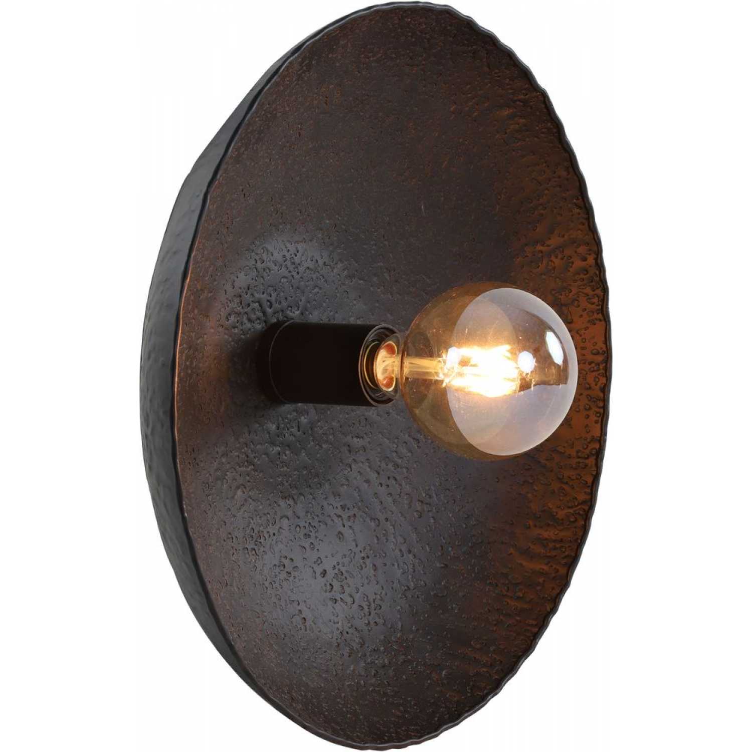Neva Medium & Large Wall Lamp - Matt Black/Antique Bronze Finish