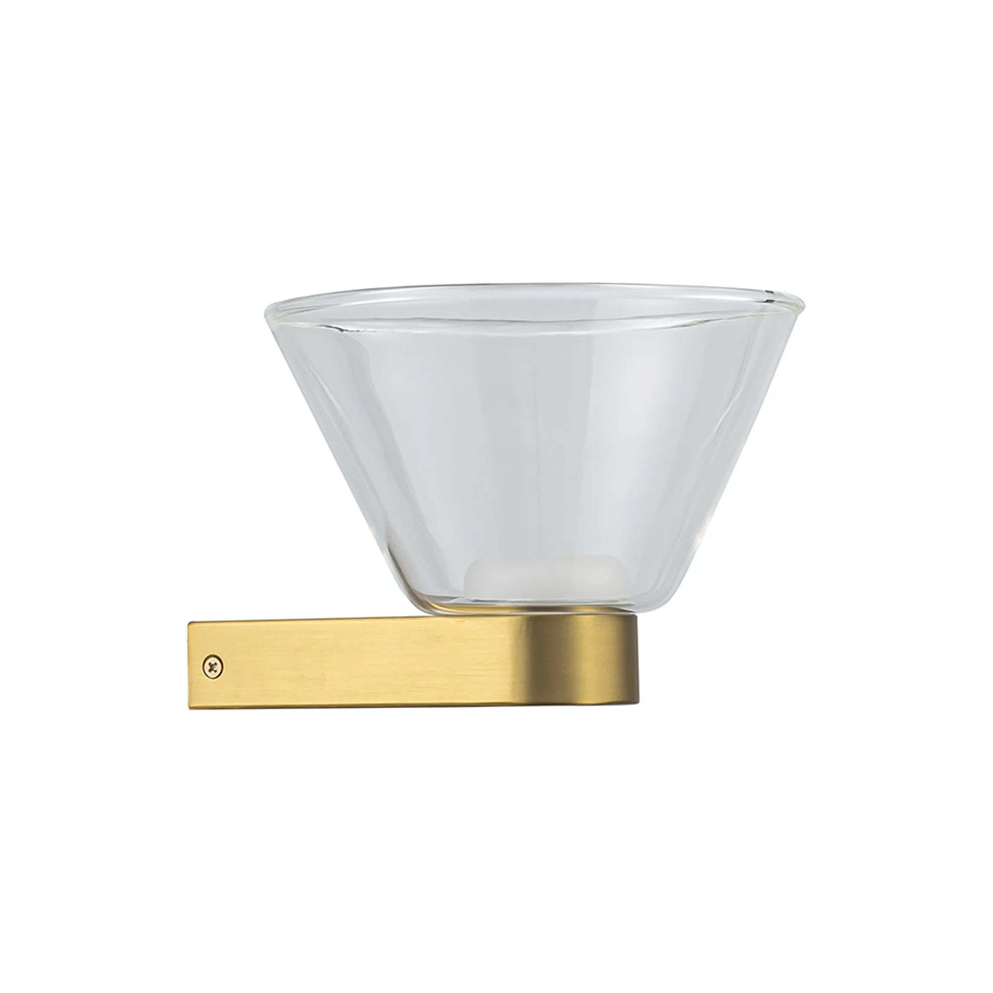 New York 1Lt LED Wall Light- Gold Finish