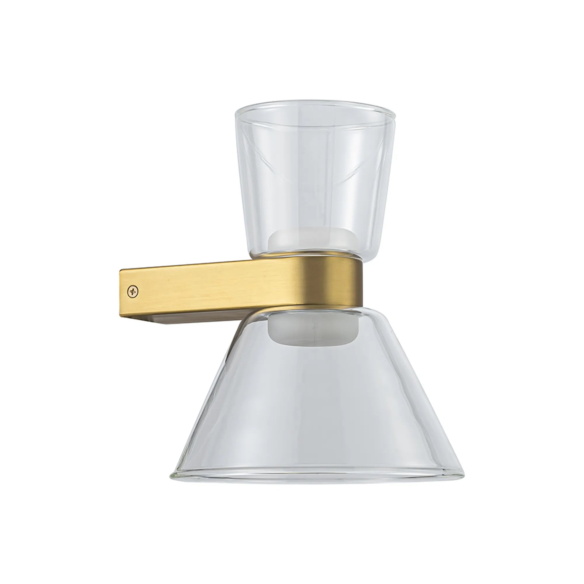New York 1Lt LED Wall Light- Gold Finish