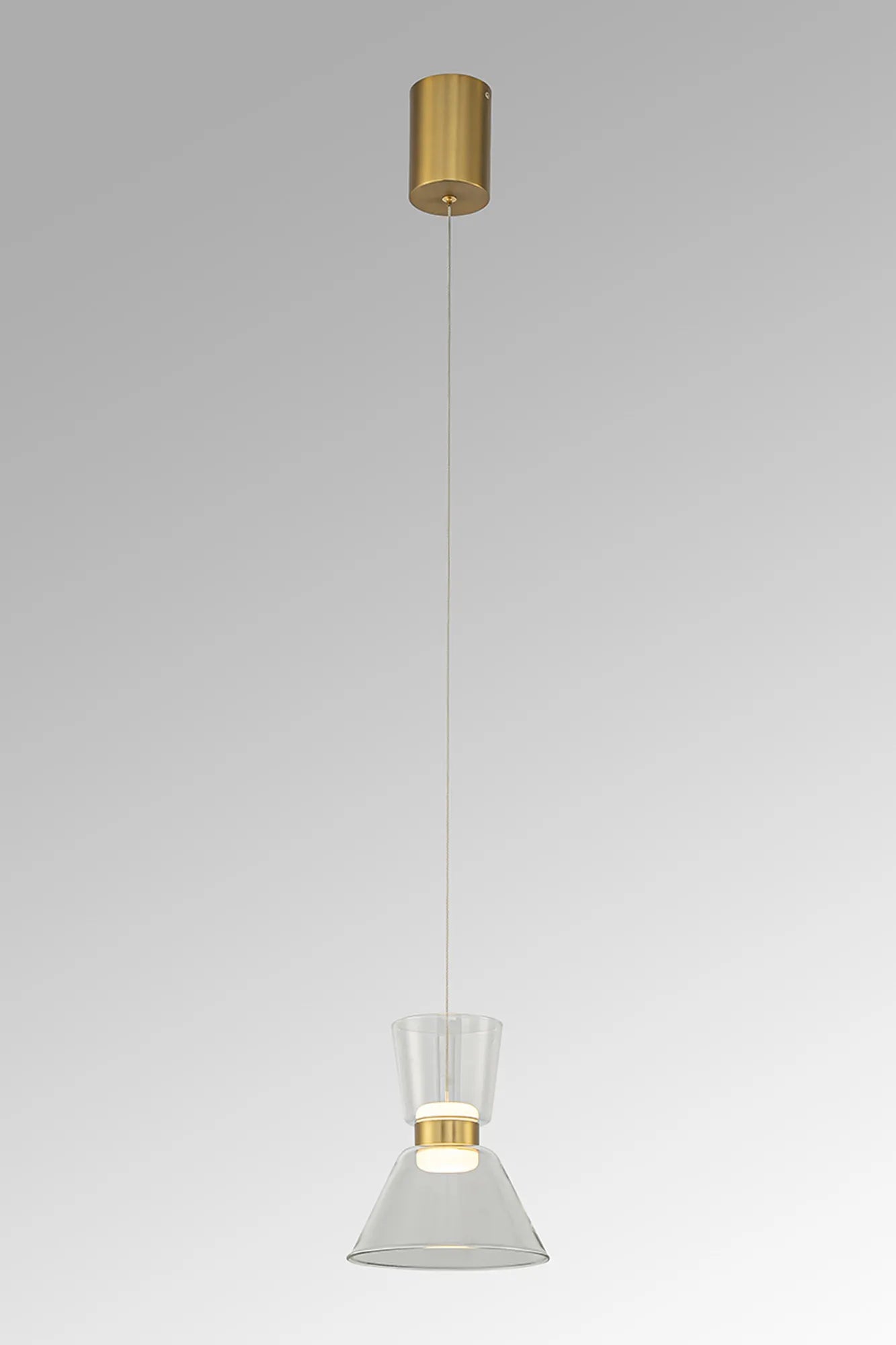 New York 6W 1Lt Pendant- Gold Finish