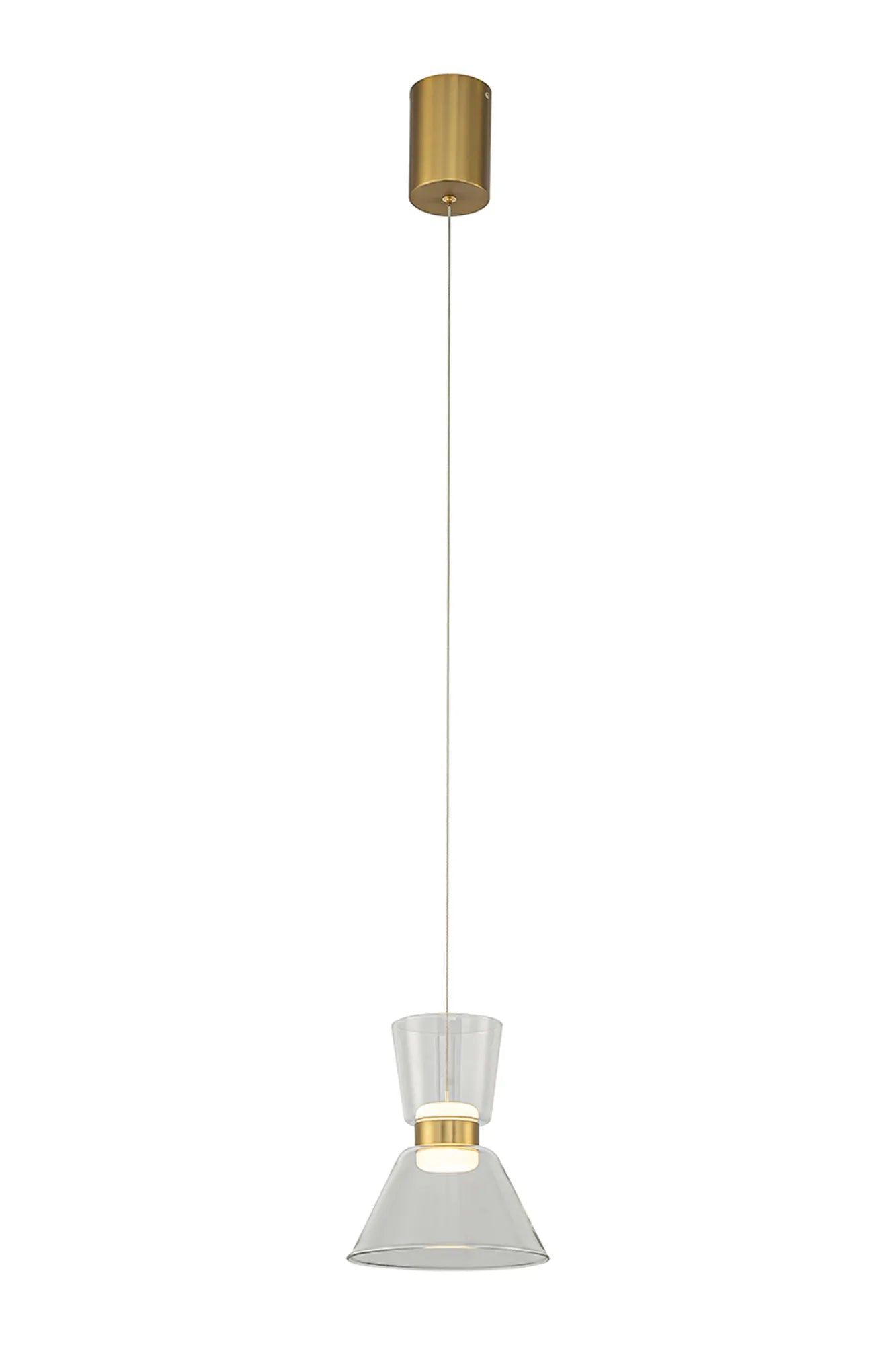 New York 6W 1Lt Pendant- Gold Finish