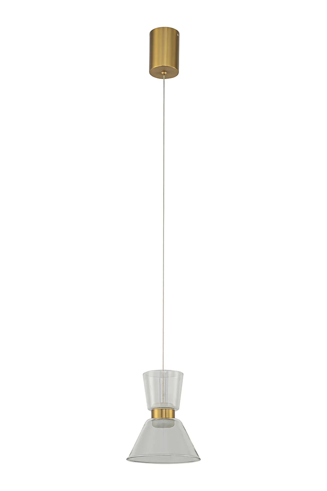 New York 6W 1Lt Pendant- Gold Finish