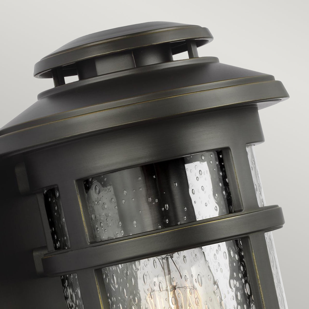 Newport Small Wall Lantern – Antique Bronze Finish
