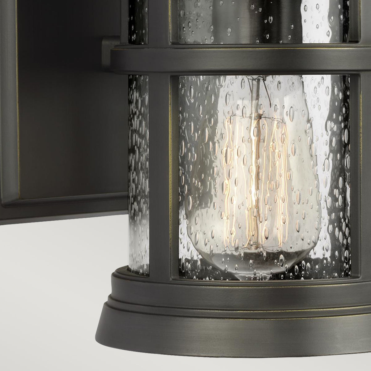 Newport Small Wall Lantern – Antique Bronze Finish