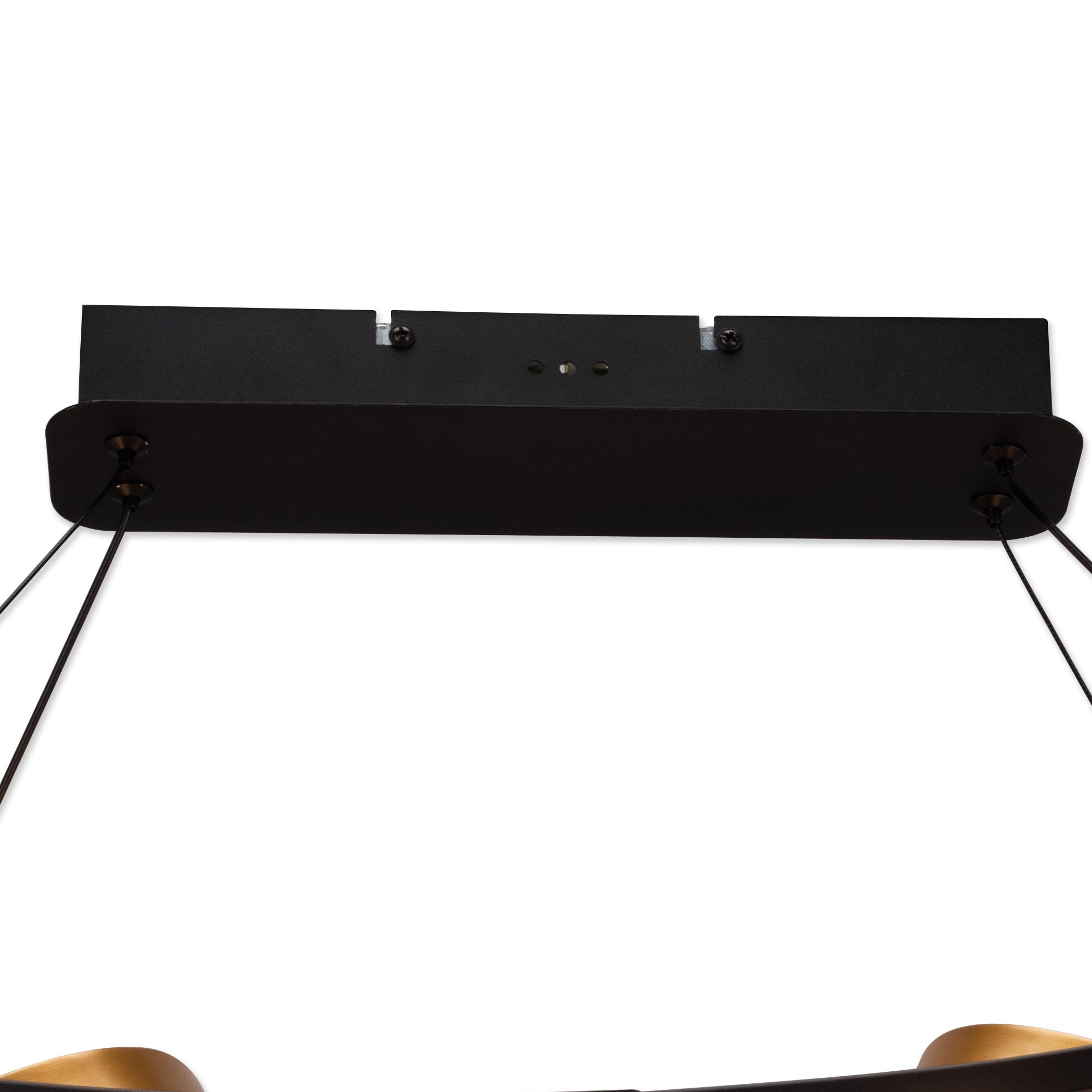 Nicki Linear Kitchen Table/Island Light, 5 Ring, 36W LED, 3200K, 2200lm, Satin Black  &  Gold, 3yrs Warranty