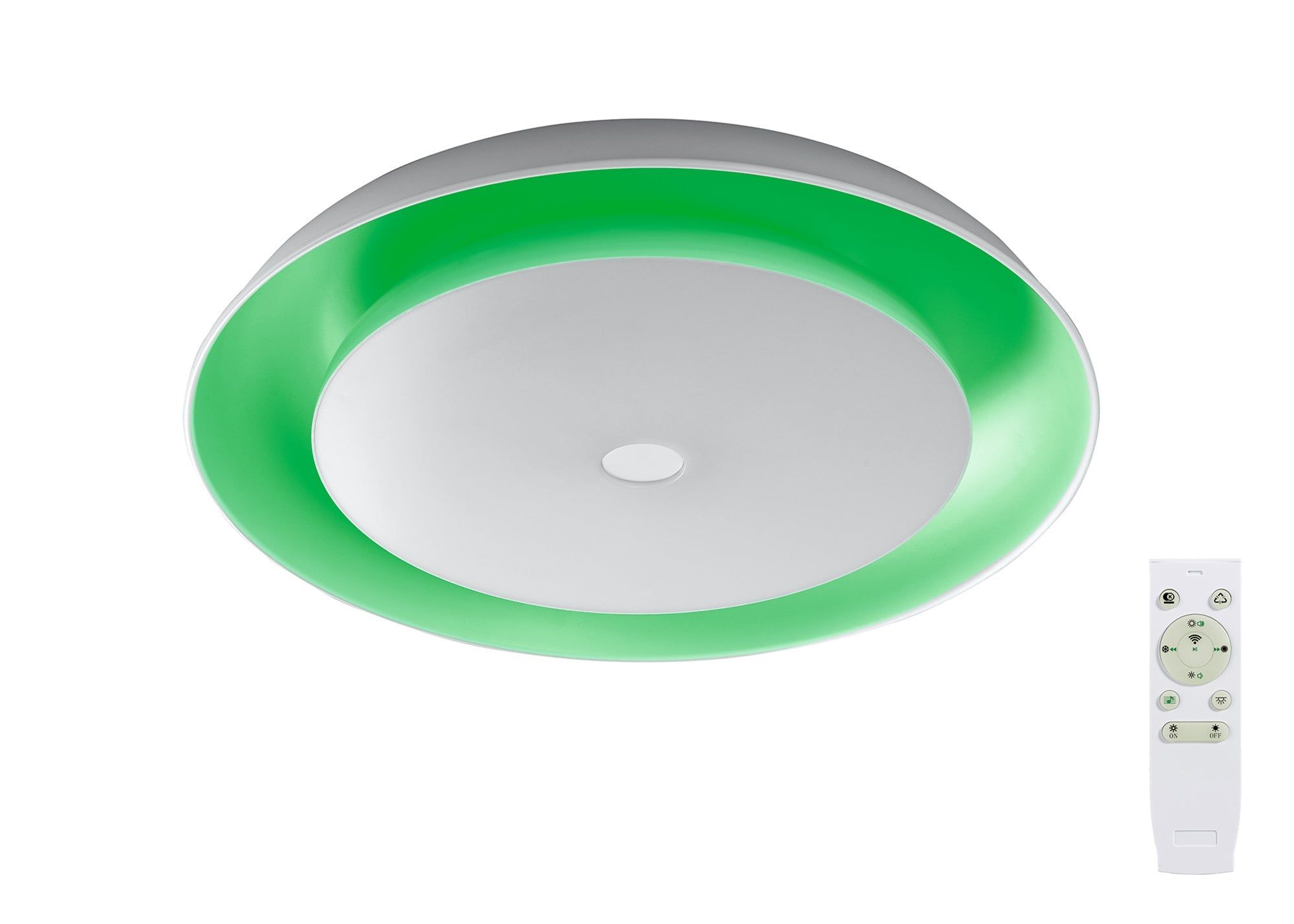 Nifty Ceiling, 1 x 36W LED RGB, Tuneable White 3000K-6000K, 1800lm, 10W Speaker, Bluetooth/Remote Control/App Control, 3yrs Warranty