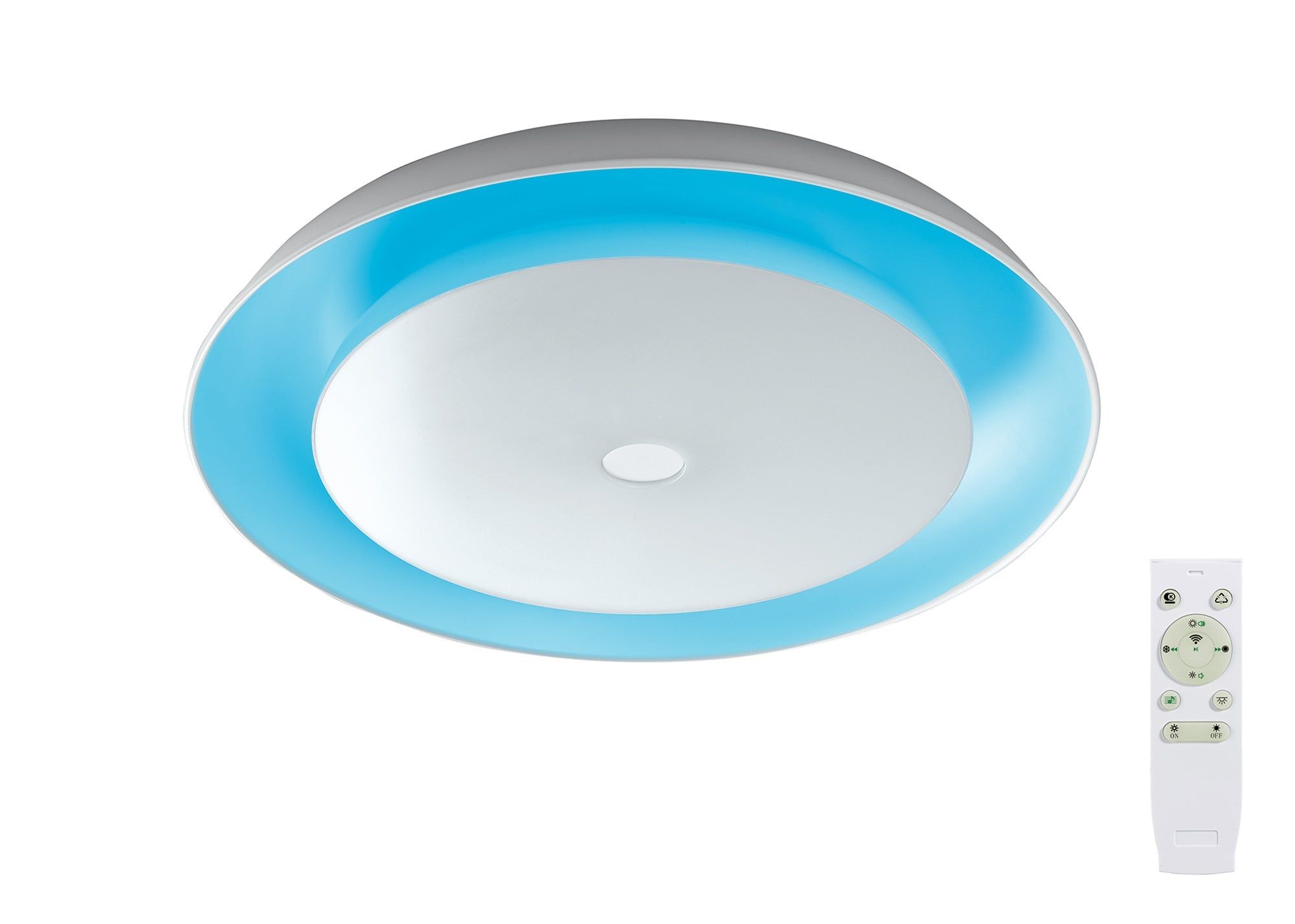 Nifty Ceiling, 1 x 36W LED RGB, Tuneable White 3000K-6000K, 1800lm, 10W Speaker, Bluetooth/Remote Control/App Control, 3yrs Warranty