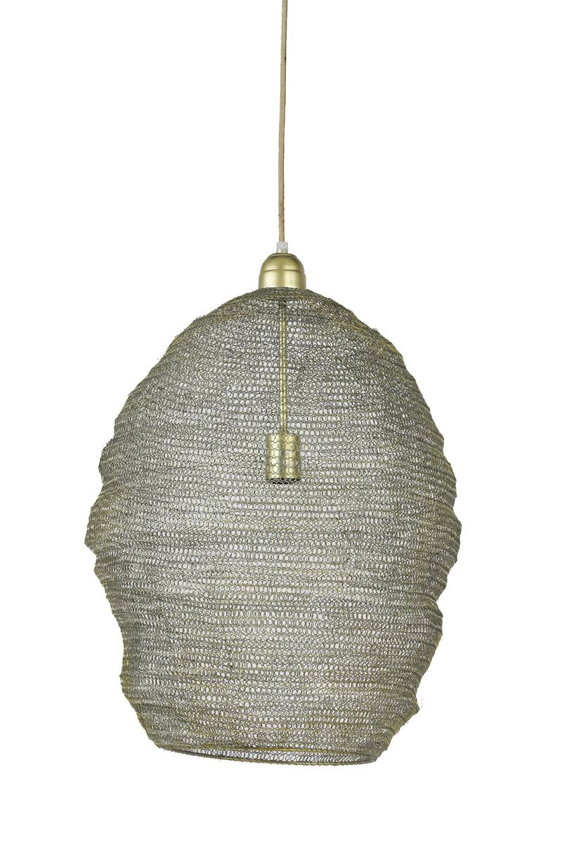 Nikki Hanging Lamp - Light Gold Finish