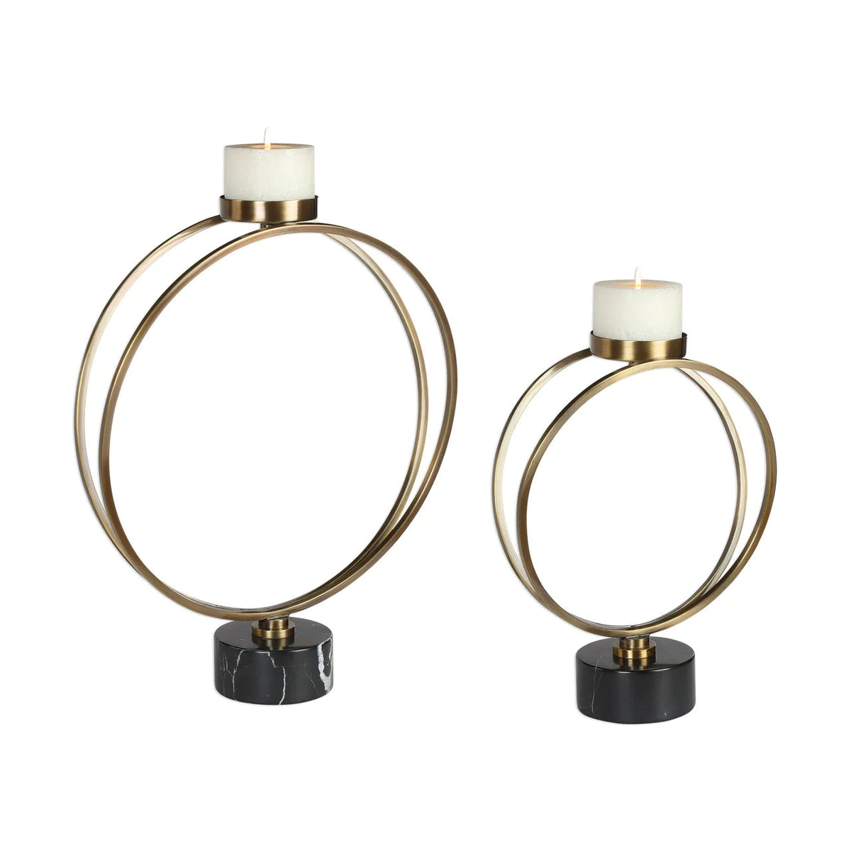 Nikola Candle Holders (Set of 2) - Coffee Bronze Finish