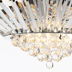 Nimbus 9Lt Crystal Ceiling Light Polished Chrome Crystal