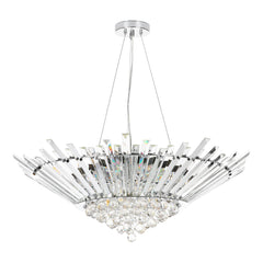 Nimbus 9Lt Crystal Ceiling Light Polished Chrome Crystal