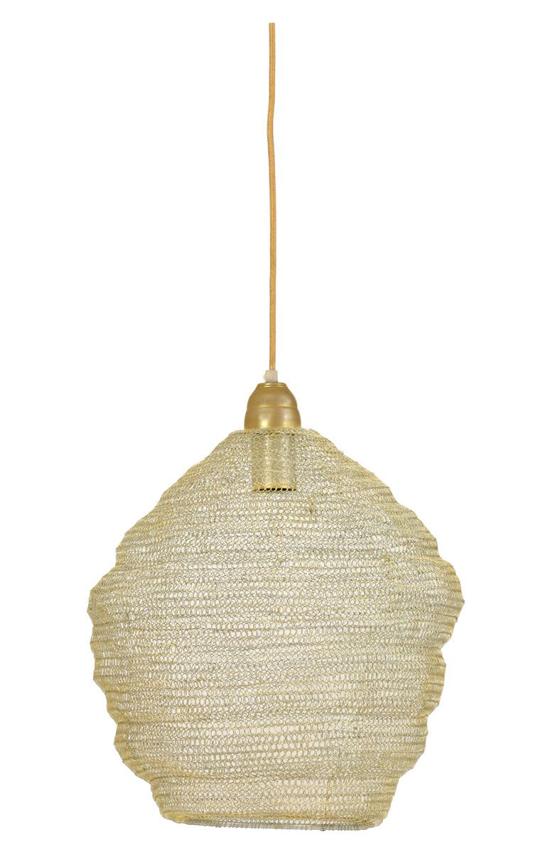 Nina Hanging Lamp - Light Gold Finish