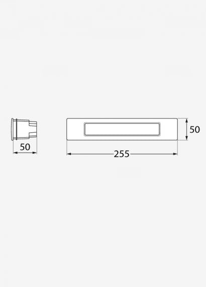 Nina 190/270mm Outdoor Recessed Light- Grey/Black/ White Finishes