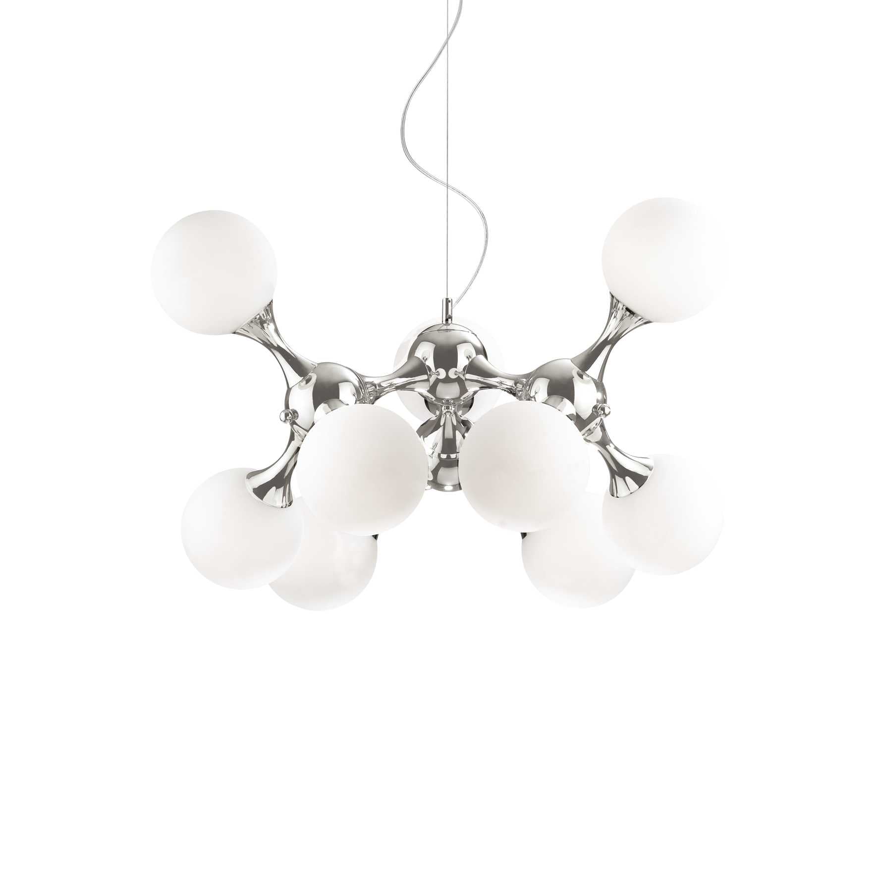 Nodi Centre Ceiling Light - White/Brass/Chrome Finish - Cusack Lighting