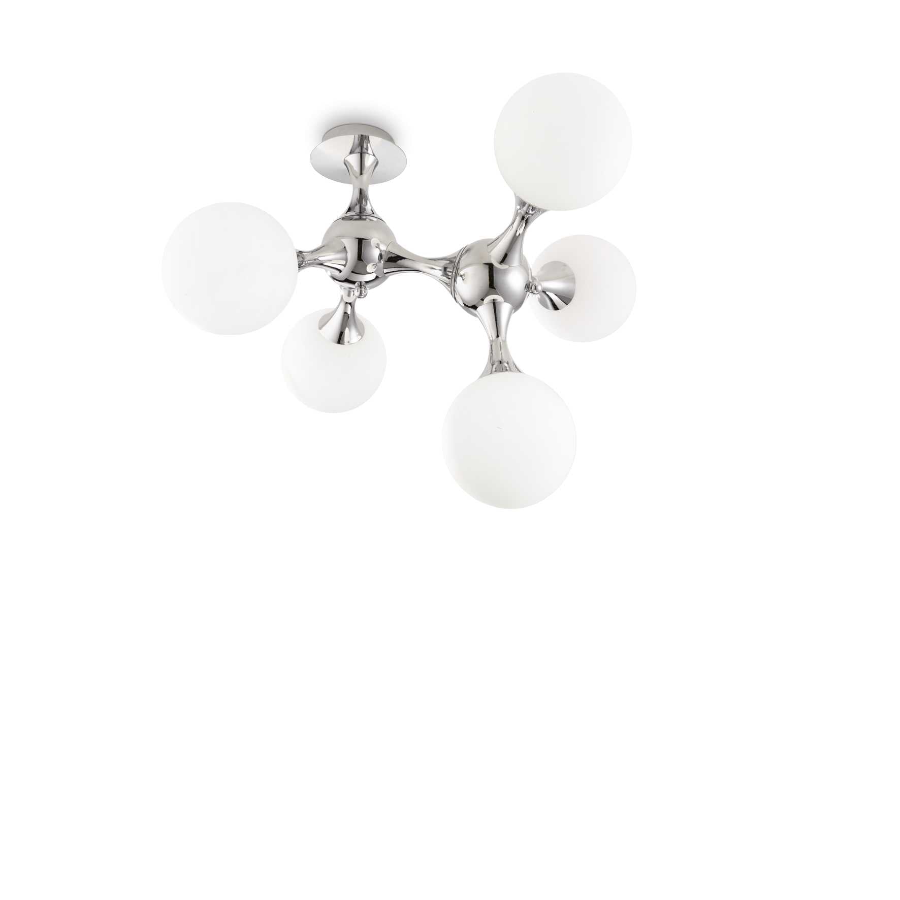 Nodi Flush Light - White Chrome Brass - Cusack Lighting