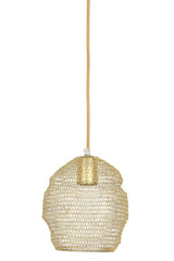 Nola Hanging Lamp - Light Gold Finish