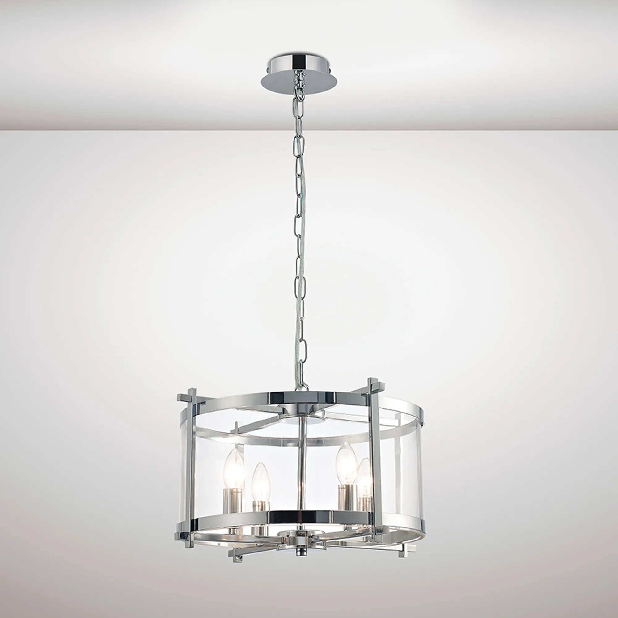 Nolan 4Lt Chrome Lantern - Promotional Offer