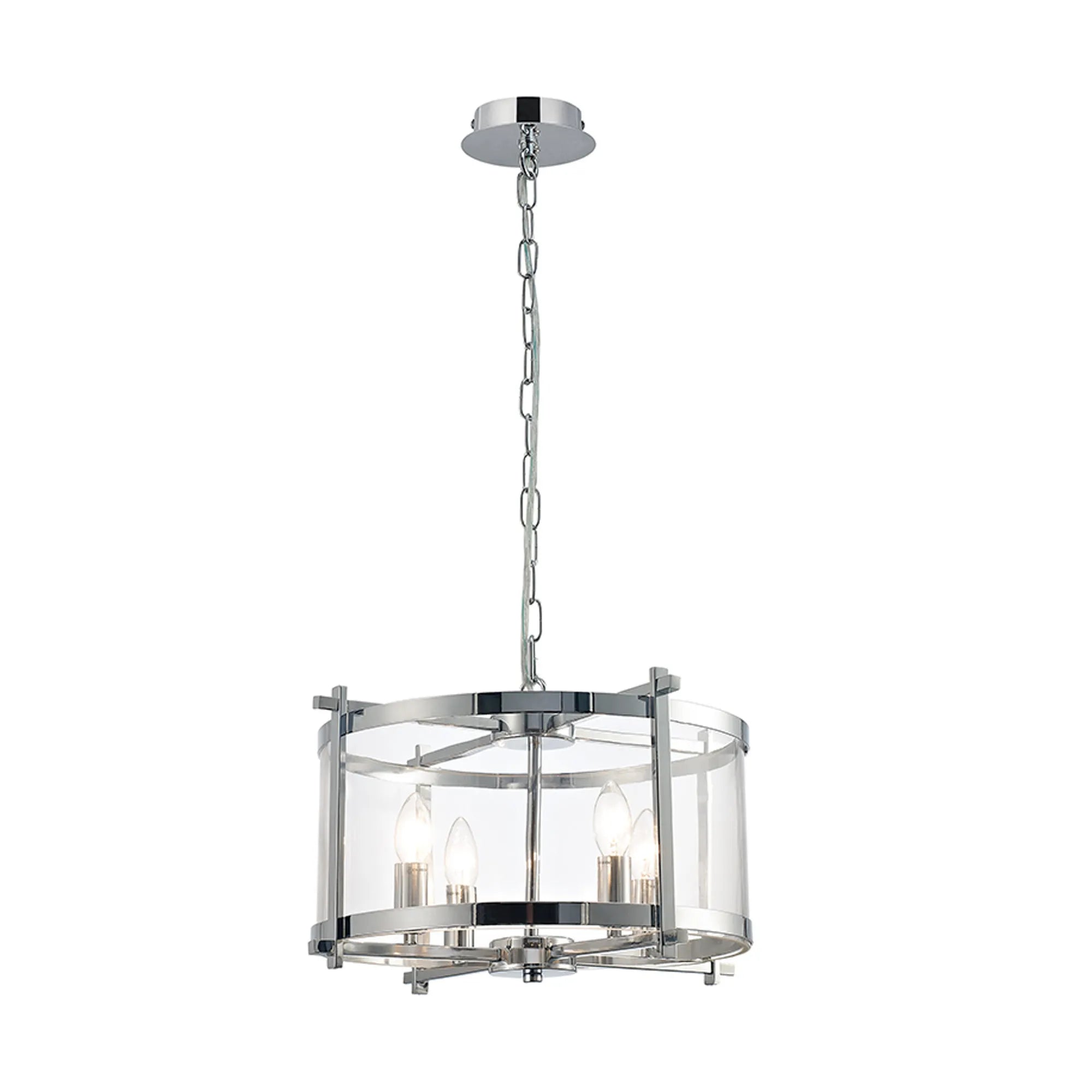 Nolan 4Lt Chrome Lantern - Promotional Offer