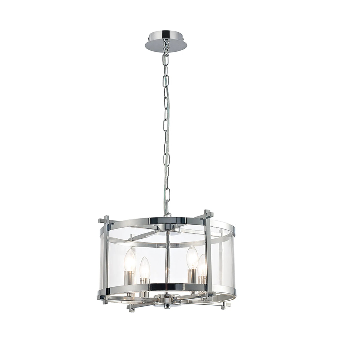 Nolan 4Lt Chrome Lantern - Promotional Offer