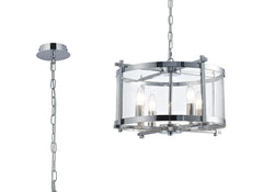 Nolan 4Lt Chrome Lantern - Promotional Offer