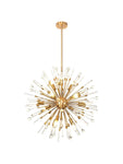 Noon Pendant 12 Light E14 Antique Gold/Clear Glass