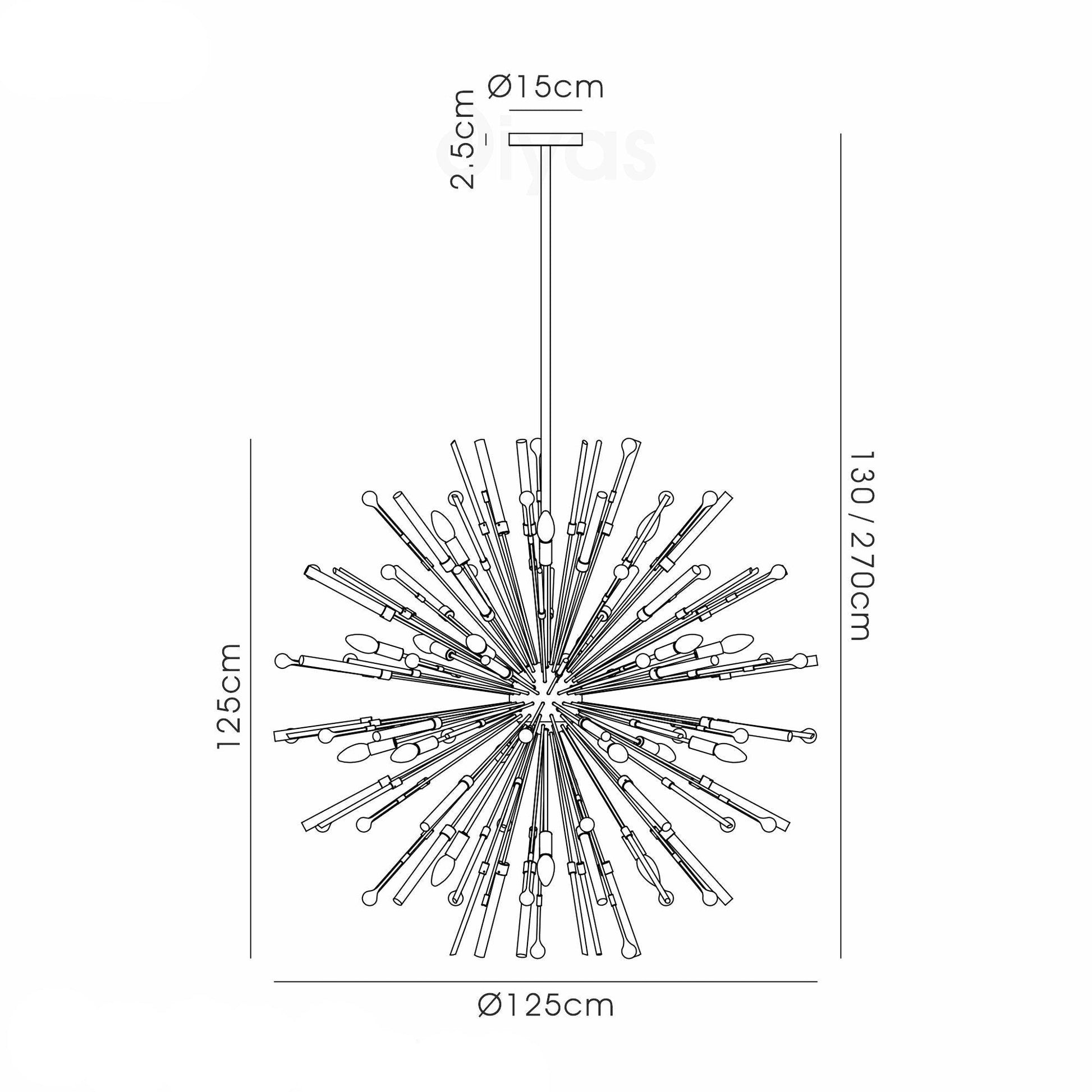 Noon Pendant 20 Light E14 Antique Gold/Clear Glass