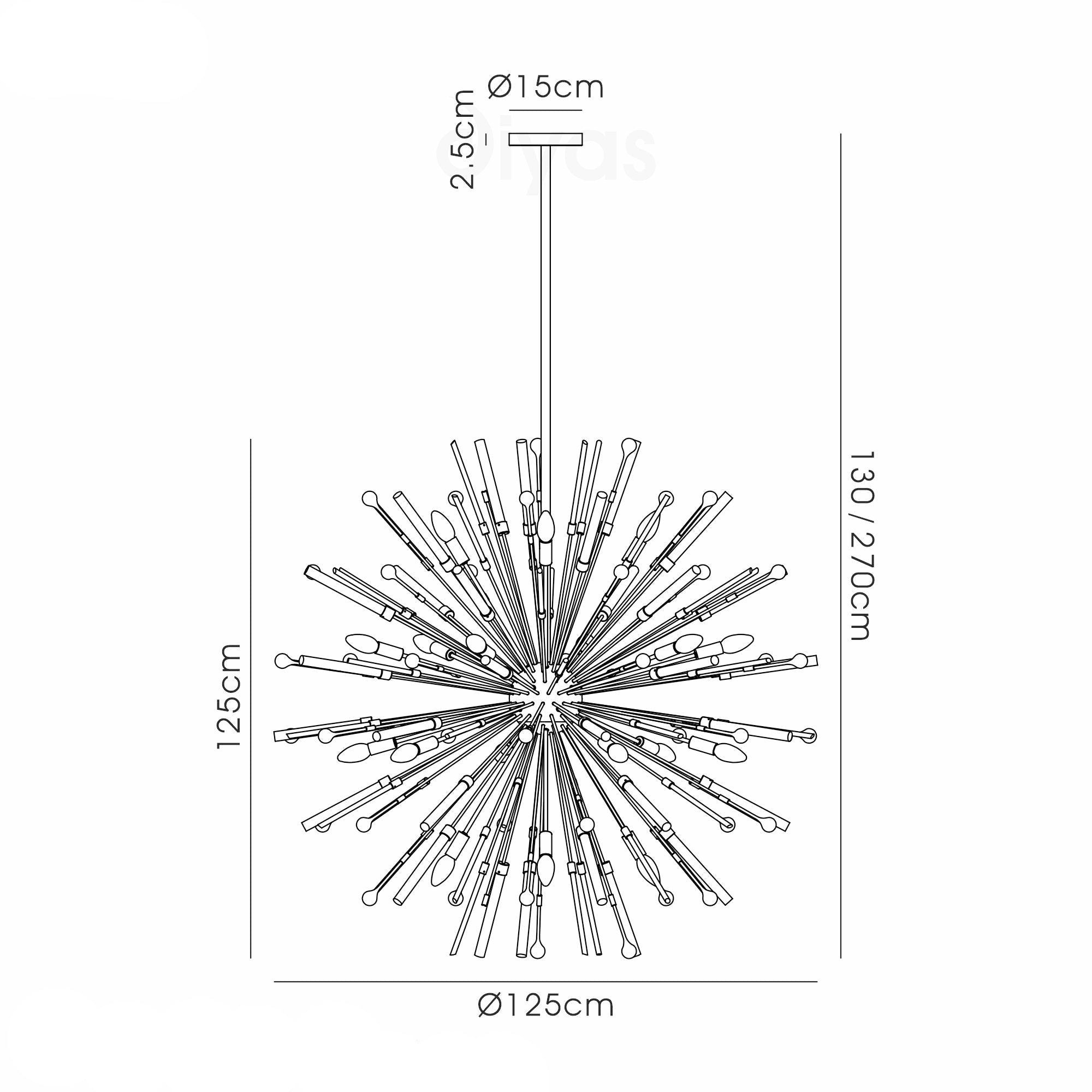 Noon Pendant 20 Light E14 Antique Gold/Clear Glass