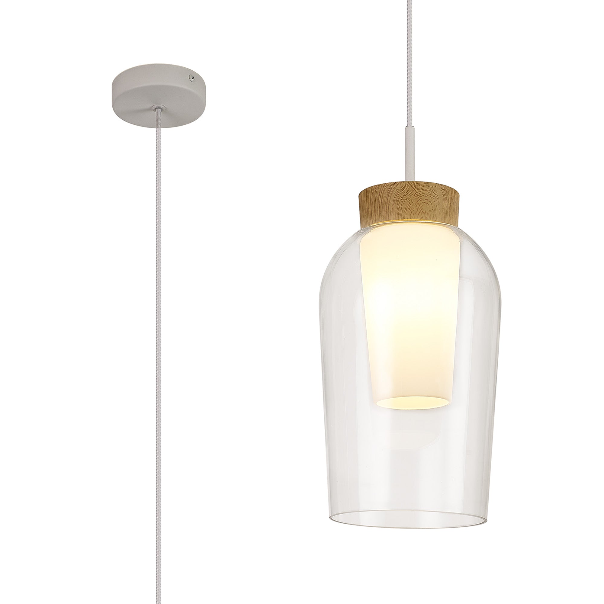 Nora Single Pendant, 1t Adjustable E27 - Various Styles