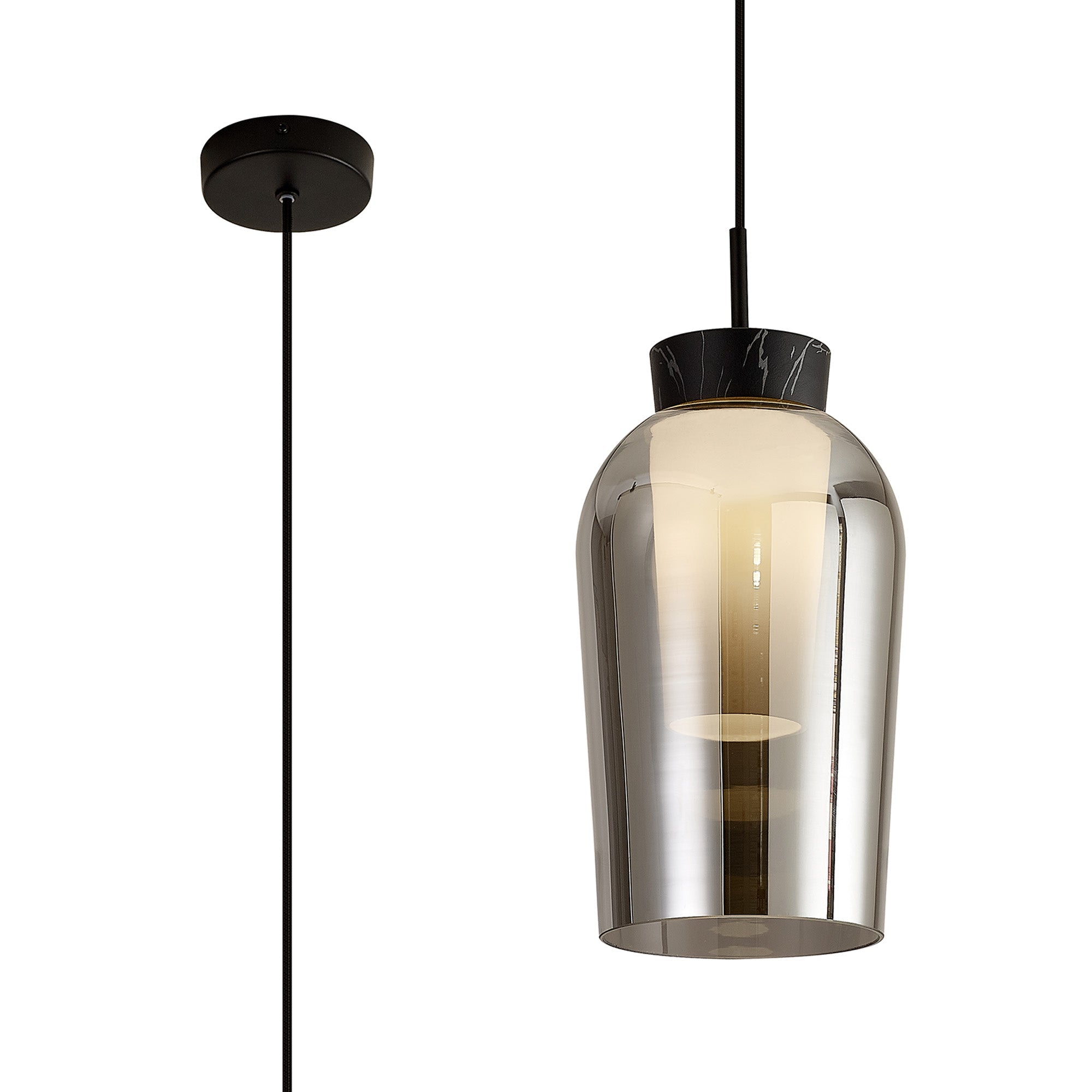 Nora Single Pendant, 1t Adjustable E27 - Various Styles