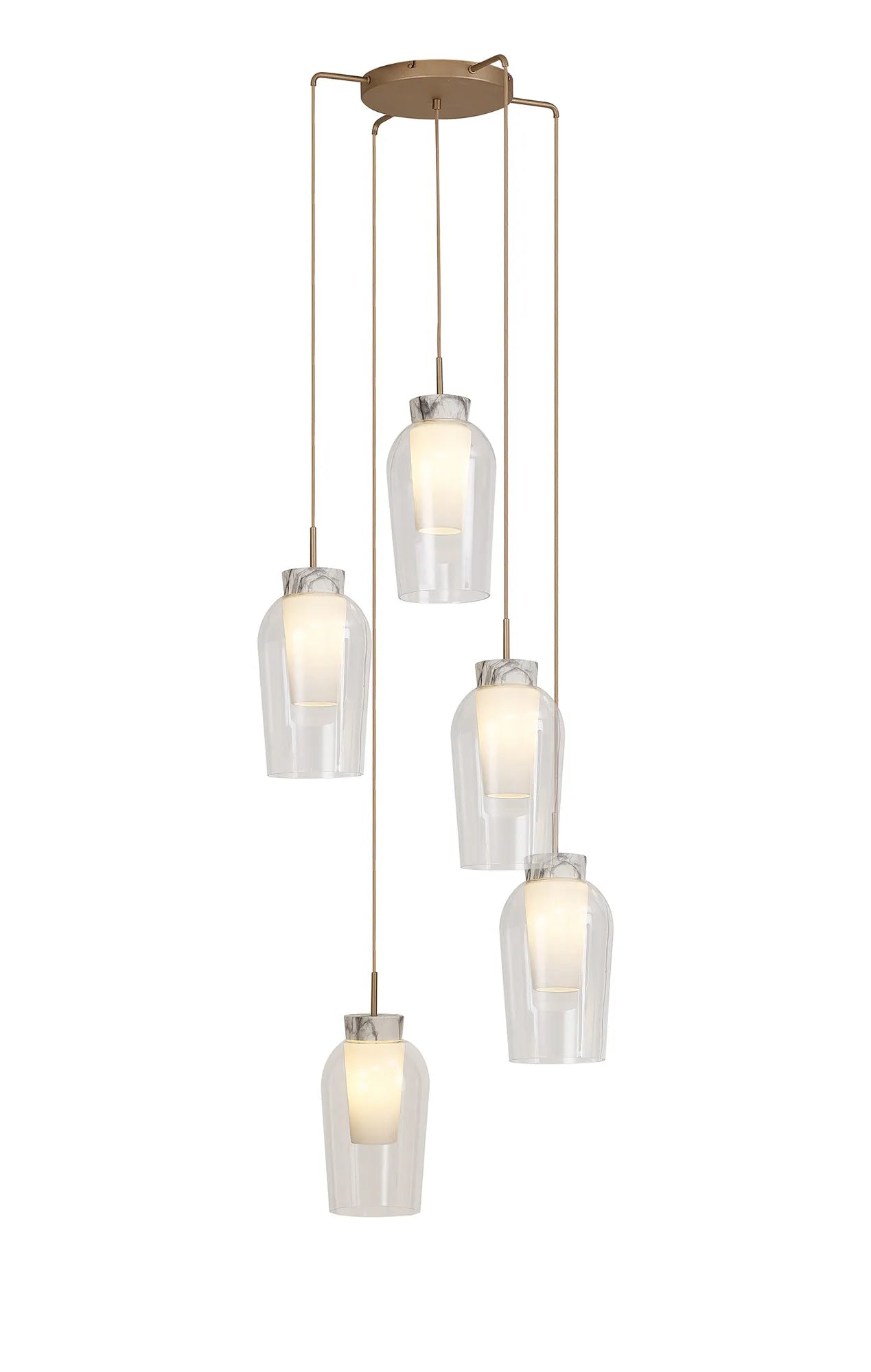Nora Round Cluster Pendant Adjustable E27