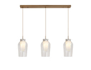 Nora 3Lt Linear Pendant - Various Colours