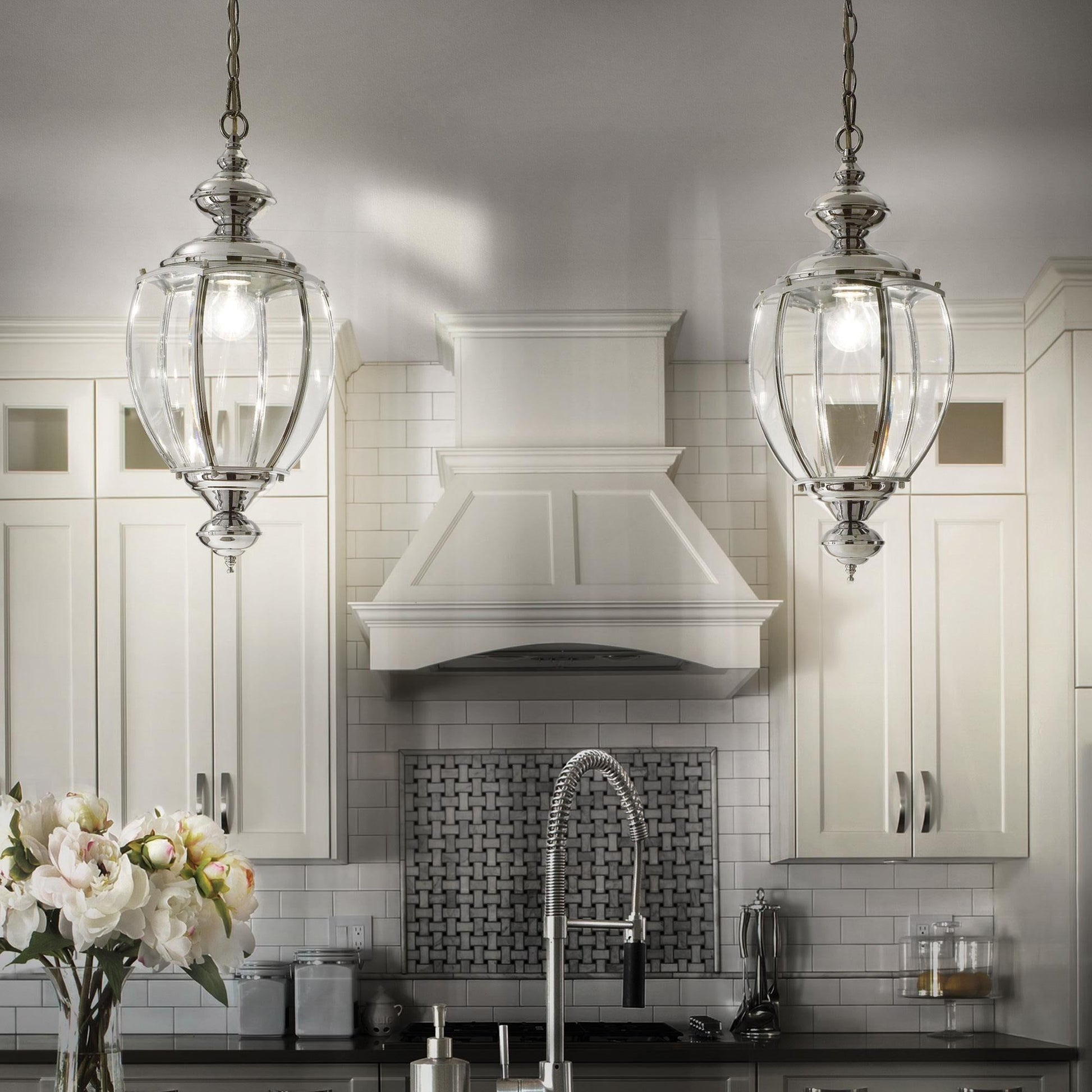 IDEAL LUX NORMA SP1 Ceiling Lantern Light - Chrome