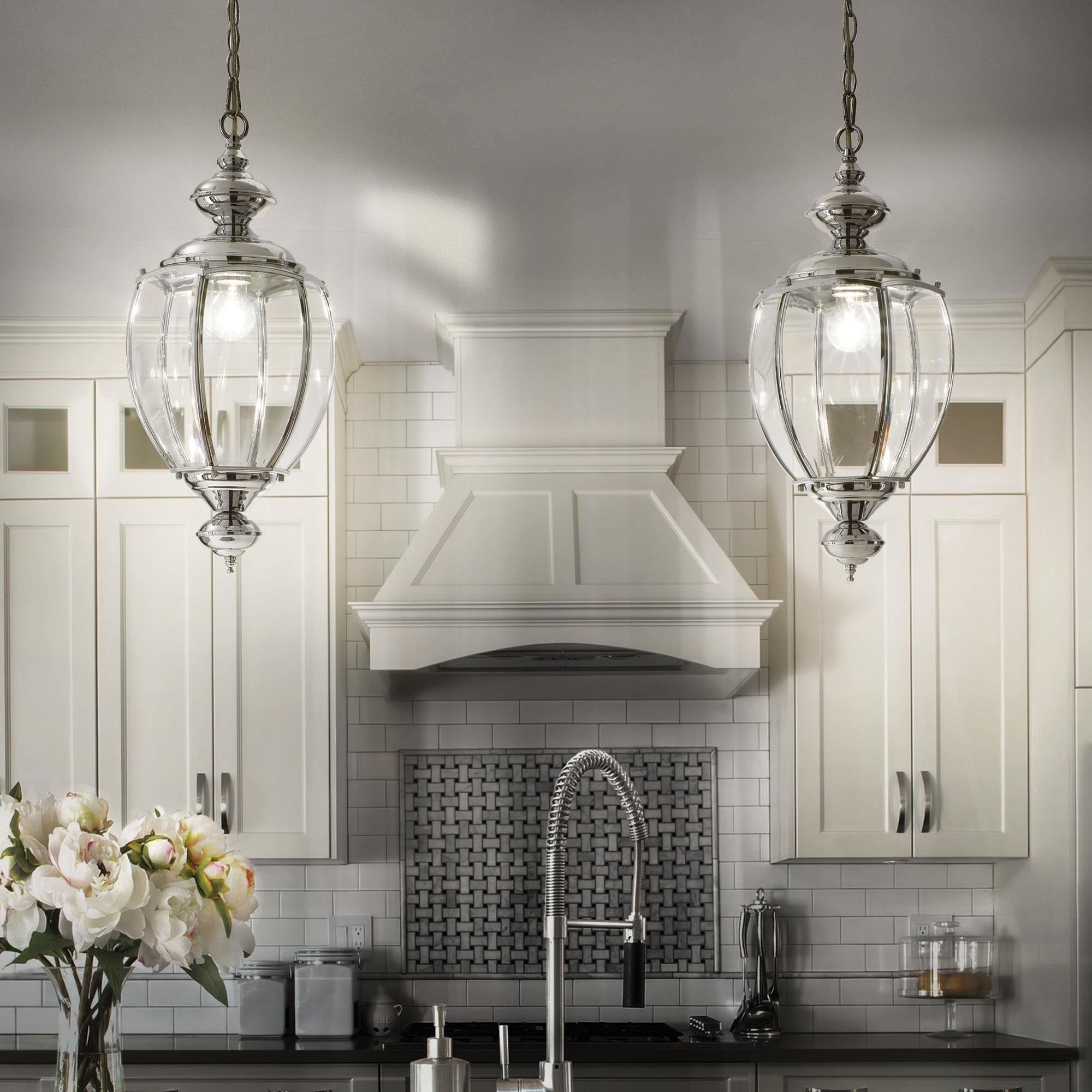 IDEAL LUX NORMA SP1 Ceiling Lantern Light - Chrome