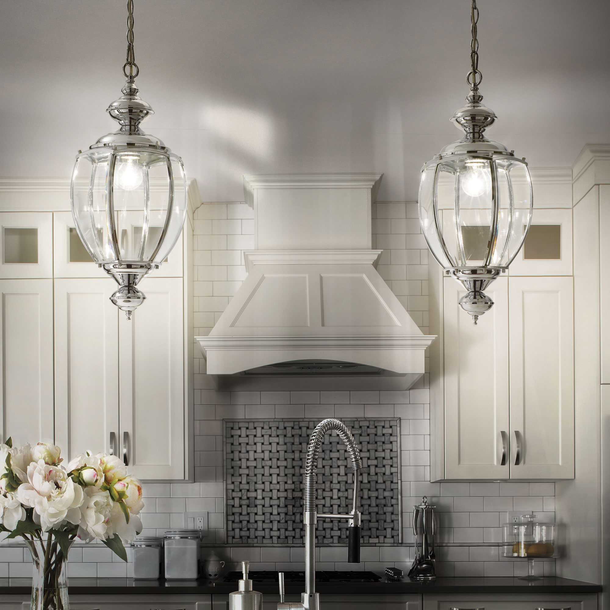Norma Pendant Light Fitting - Chrome Finish - Cusack Lighting